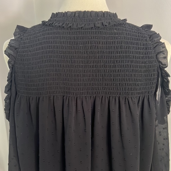 Anthropology Wishmaker Swiss Dot Open Blouse. - Picture 11 of 15